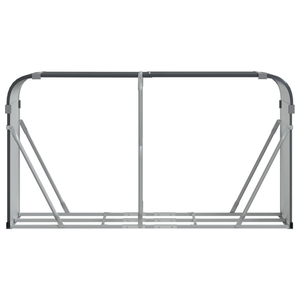 Haardhoutopslag 180x45x100 cm gegalvaniseerd staal antraciet is nu te koop bij PeponiXL, paradijselijk wonen!