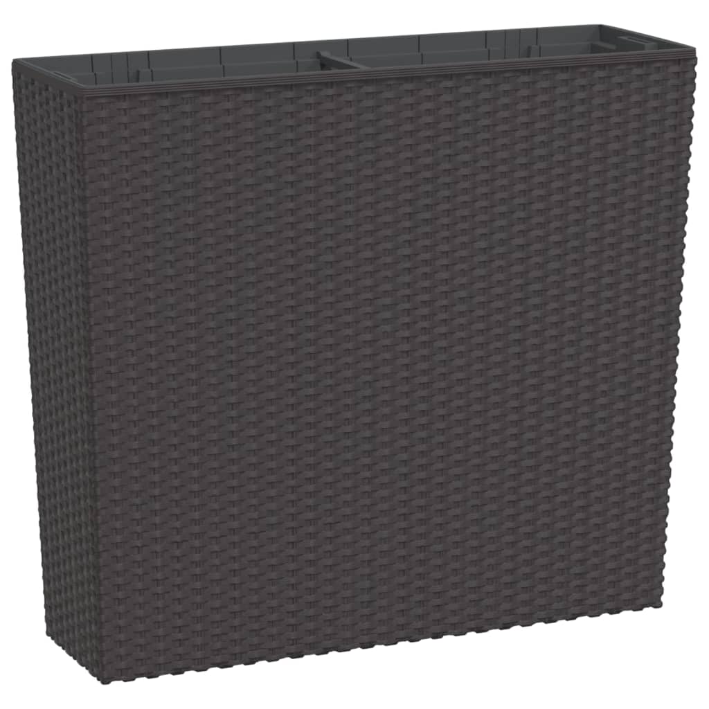 Plantenbak met uitneembare bak rattan-look 12/44 L PP bruin is nu te koop bij PeponiXL, paradijselijk wonen!