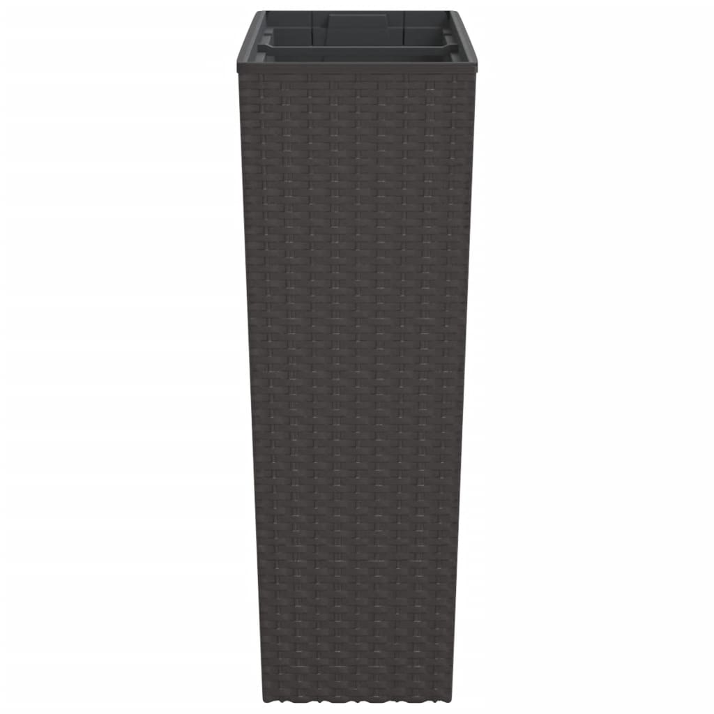 Plantenbak met uitneembare bak rattan-look 12/44 L PP bruin is nu te koop bij PeponiXL, paradijselijk wonen!