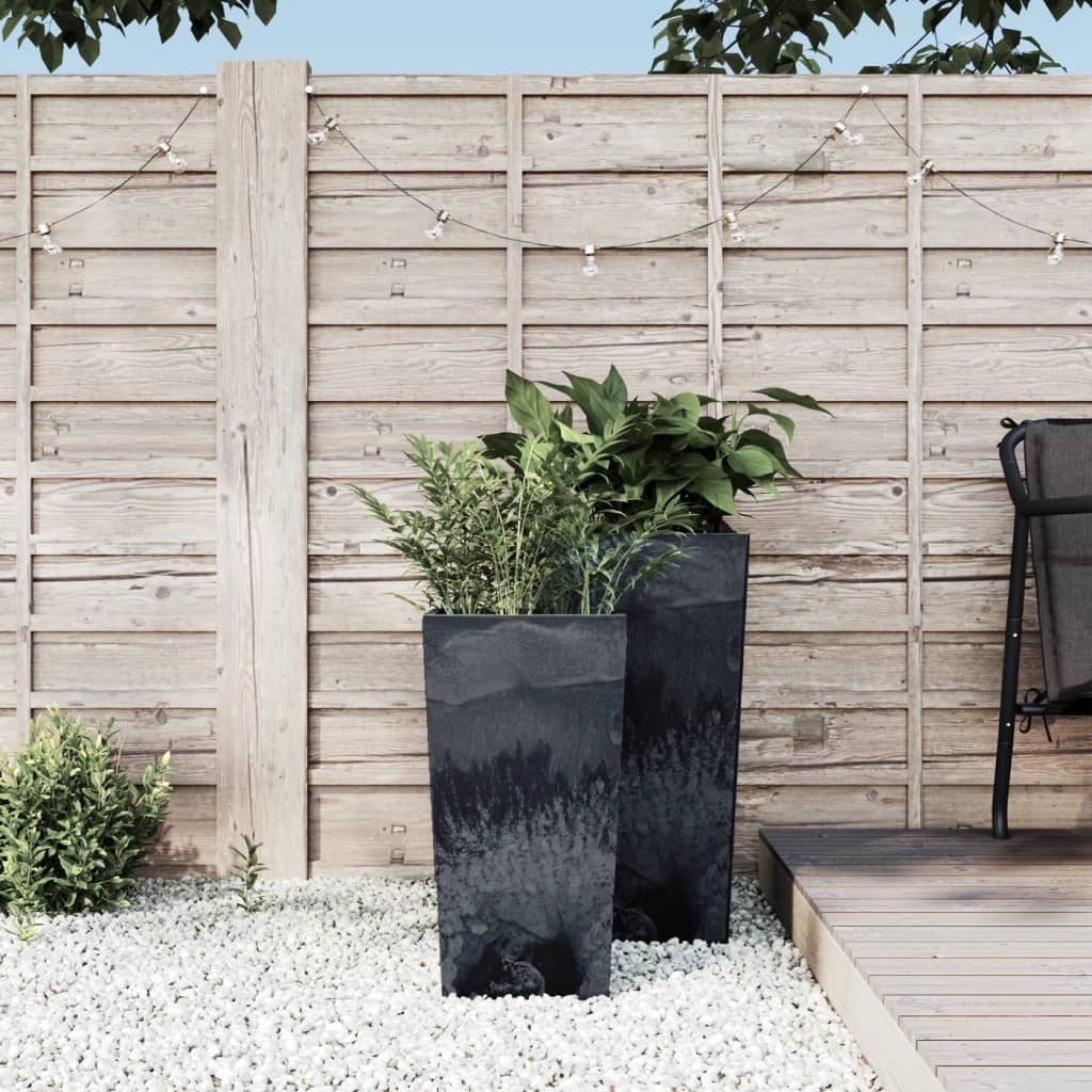 Plantenbak uitneembare bak beton-look 11/26,5 L PP antraciet is nu te koop bij PeponiXL, paradijselijk wonen!