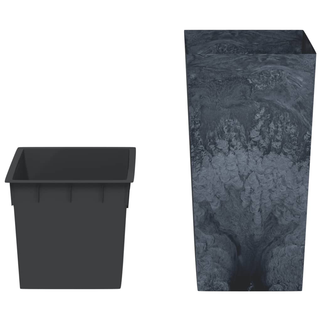 Plantenbak met uitneembare bak beton-look 21/49 L PP antraciet is nu te koop bij PeponiXL, paradijselijk wonen!