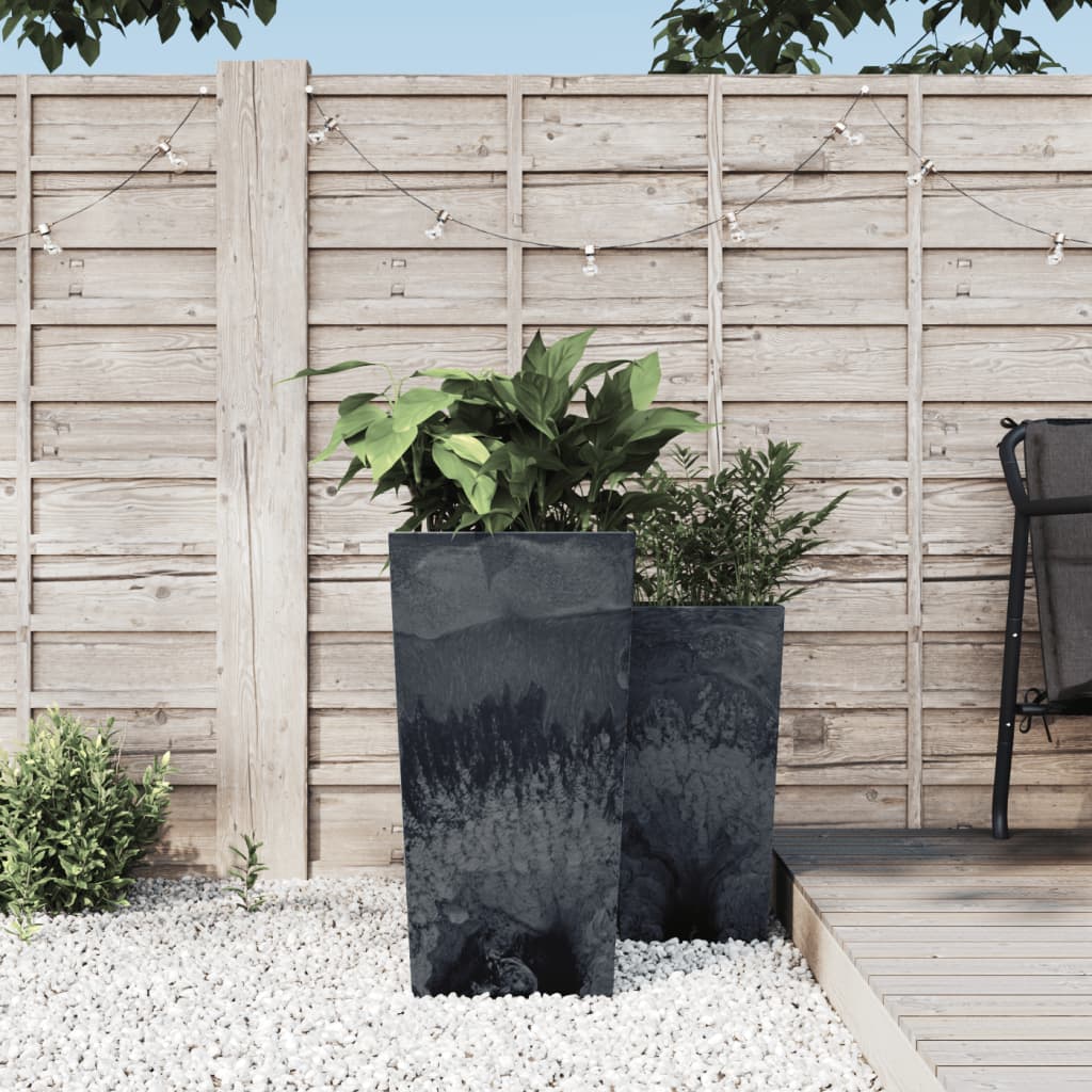 Plantenbak met uitneembare bak beton-look 21/49 L PP antraciet is nu te koop bij PeponiXL, paradijselijk wonen!