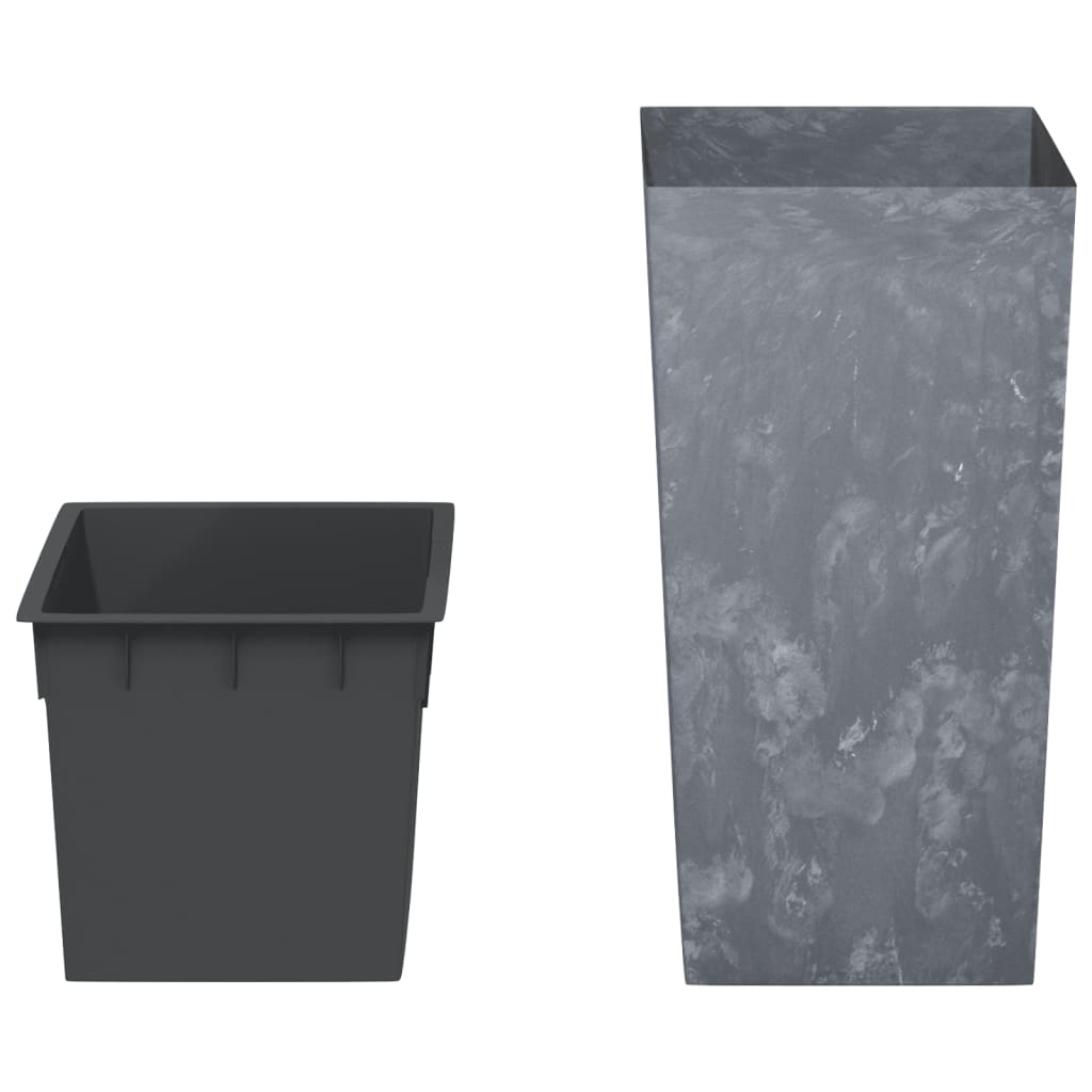 Plantenbak met uitneembare bak beton-look 21/49 L PP grijs is nu te koop bij PeponiXL, paradijselijk wonen!
