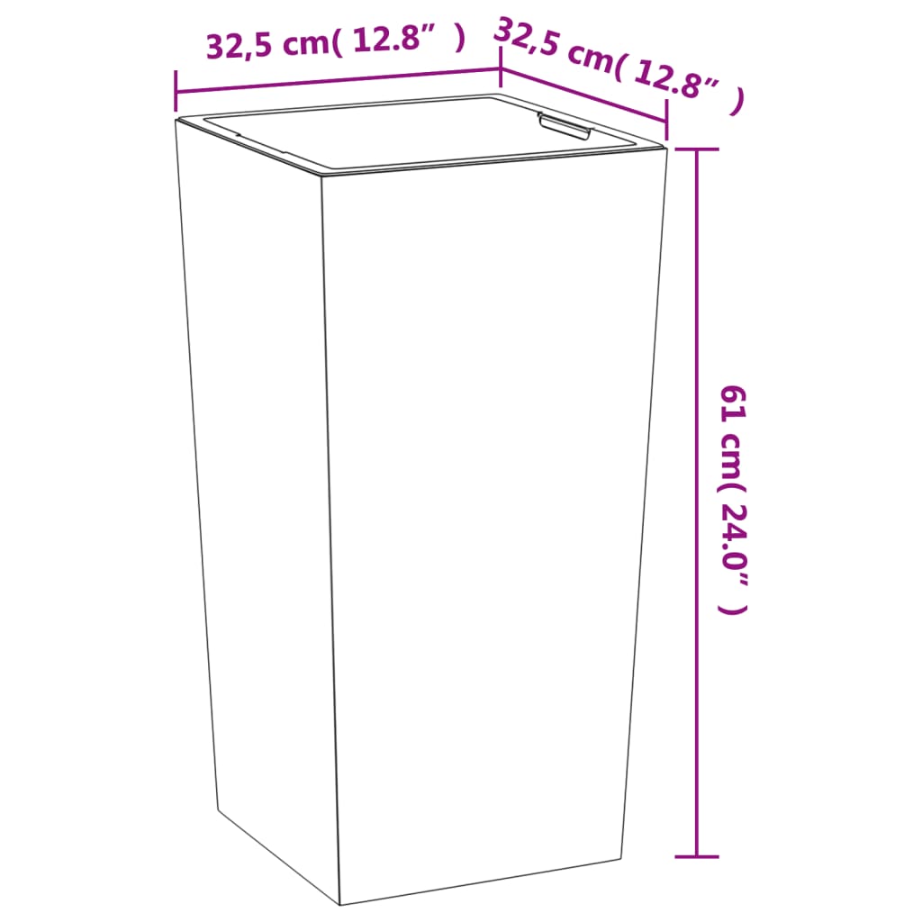 Plantenbak met uitneembare bak beton-look 21/49 L PP grijs is nu te koop bij PeponiXL, paradijselijk wonen!
