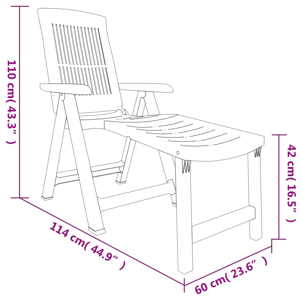 Ligstoel kunststof antracietkleurig is nu te koop bij PeponiXL, paradijselijk wonen!