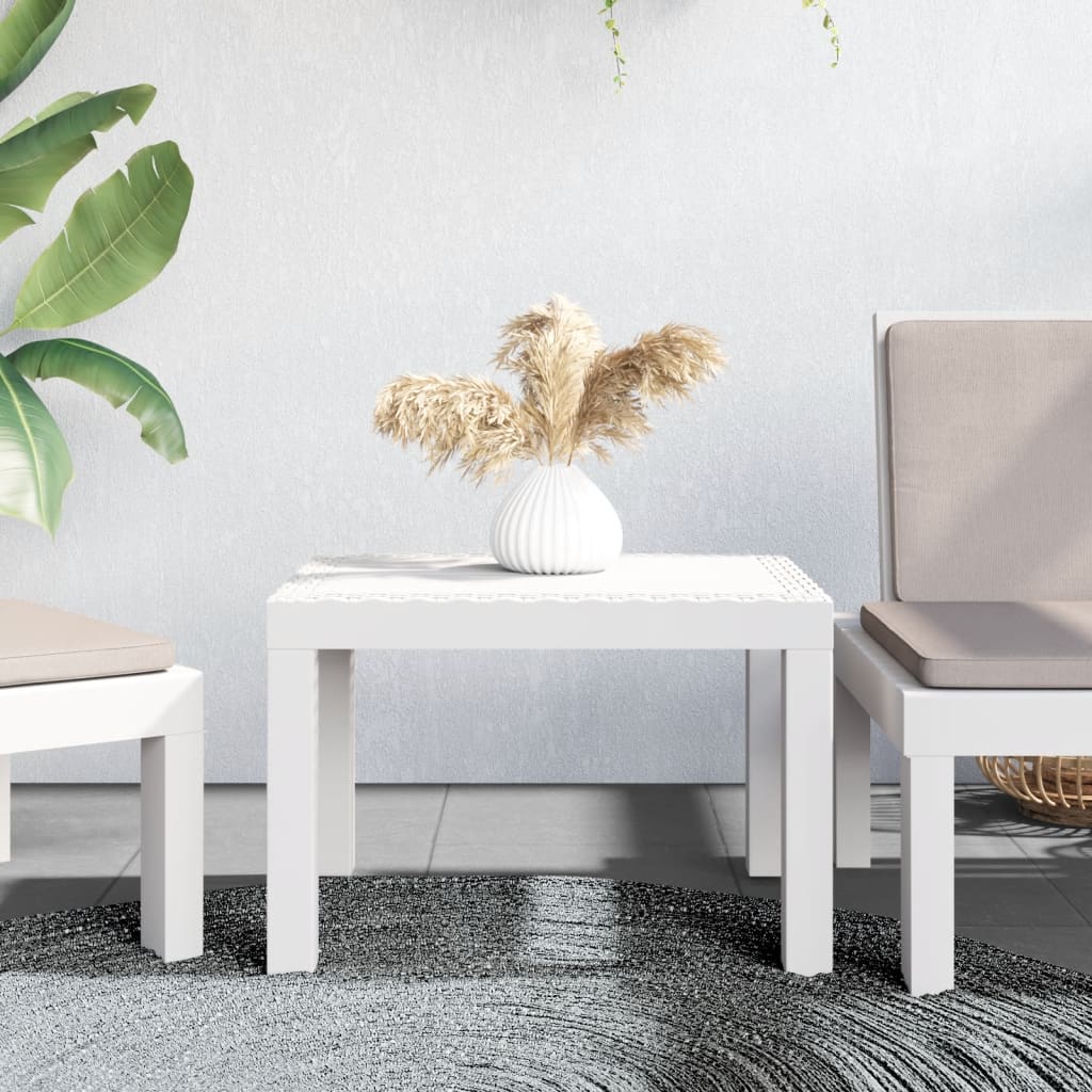 Tuintafel 59x47x40 cm PP wit is nu te koop bij PeponiXL, paradijselijk wonen!