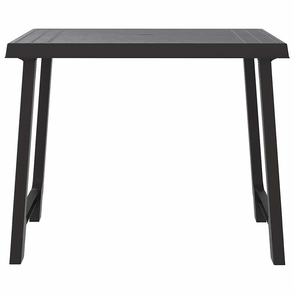 Campingtafel hout-look 79x56x64 cm PP antracietkleurig is nu te koop bij PeponiXL, paradijselijk wonen!