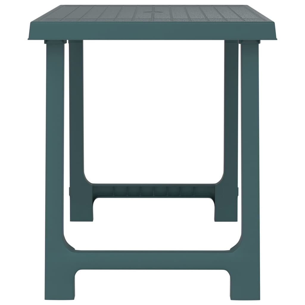 Campingtafel hout-look 79x56x64 cm PP groen is nu te koop bij PeponiXL, paradijselijk wonen!