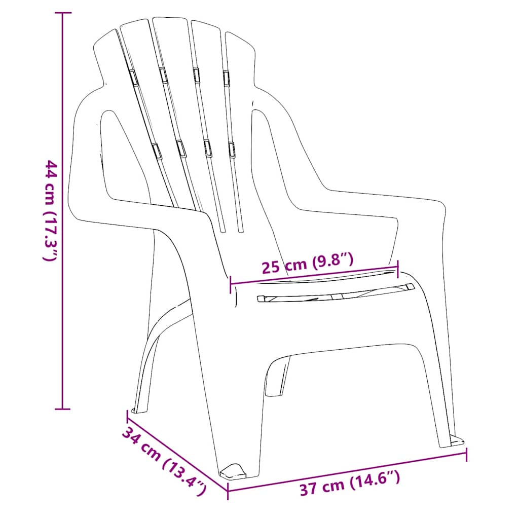 Kindertuinstoelen 2 st hout-look 37x34x44 cm polypropeen is nu te koop bij PeponiXL, paradijselijk wonen!