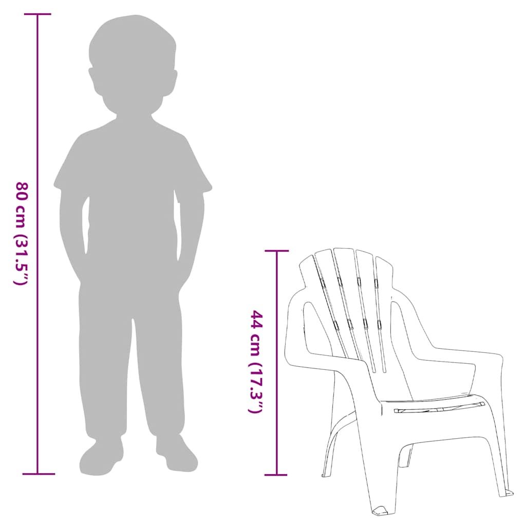 Kindertuinstoelen 2 st hout-look 37x34x44 cm polypropeen is nu te koop bij PeponiXL, paradijselijk wonen!