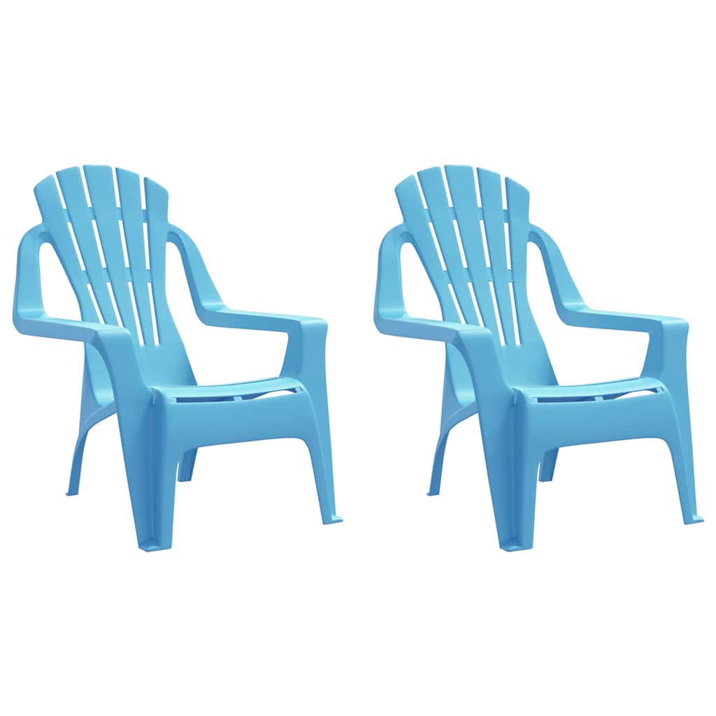 Kindertuinstoelen 2 st hout-look 37x34x44 cm polypropeen blauw is nu te koop bij PeponiXL, paradijselijk wonen!
