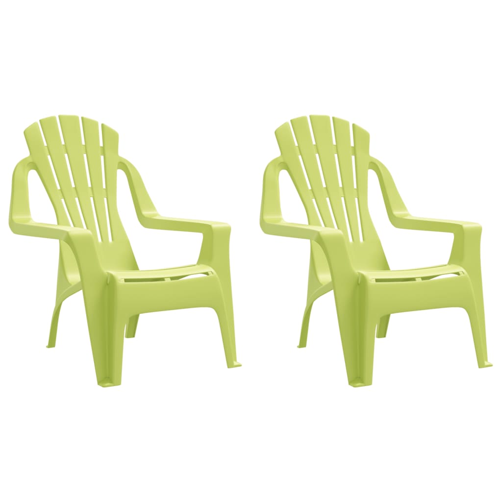 Kindertuinstoelen 2 st hout-look 37x34x44 cm polypropeen groen is nu te koop bij PeponiXL, paradijselijk wonen!