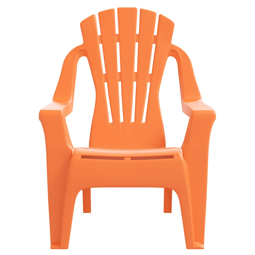 Kindertuinstoelen 2 st hout-look 37x34x44 cm polypropeen oranje is nu te koop bij PeponiXL, paradijselijk wonen!