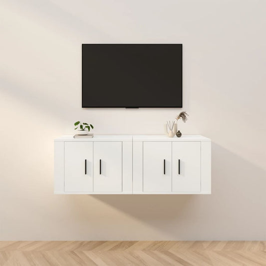 Tv-wandmeubels 2 st 57x34,5x40 cm wit is nu te koop bij PeponiXL, paradijselijk wonen!
