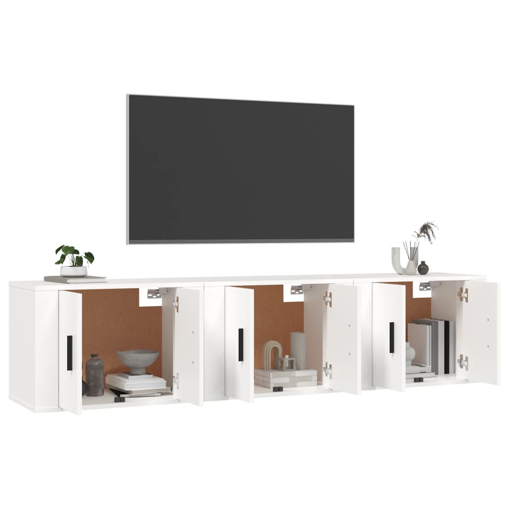 Tv-wandmeubels 3 st 57x34,5x40 cm wit is nu te koop bij PeponiXL, paradijselijk wonen!
