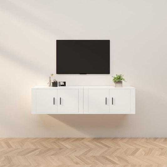 Tv-wandmeubels 2 st 80x34,5x40 cm wit is nu te koop bij PeponiXL, paradijselijk wonen!