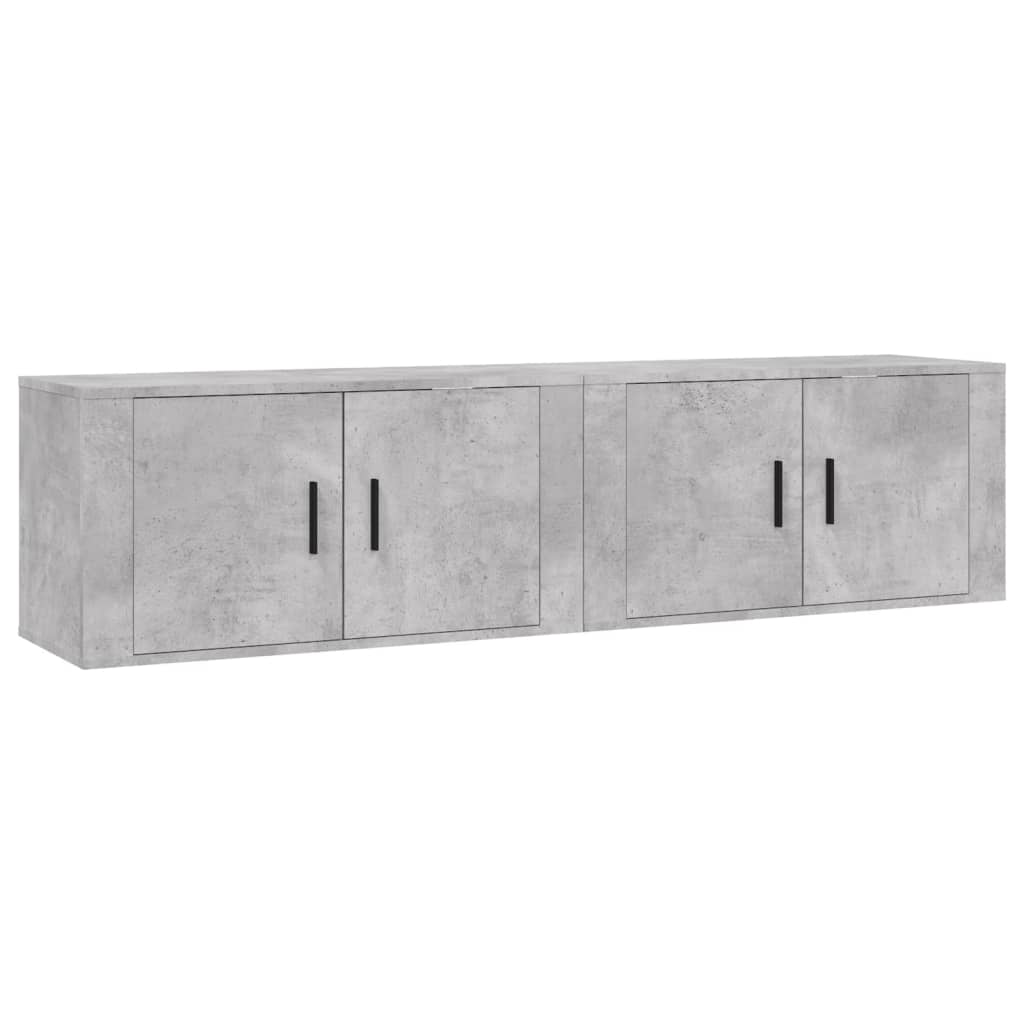 Tv-wandmeubels 2 st 80x34,5x40 cm betongrijs is nu te koop bij PeponiXL, paradijselijk wonen!