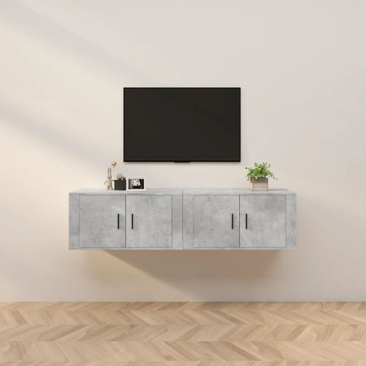 Tv-wandmeubels 2 st 80x34,5x40 cm betongrijs is nu te koop bij PeponiXL, paradijselijk wonen!