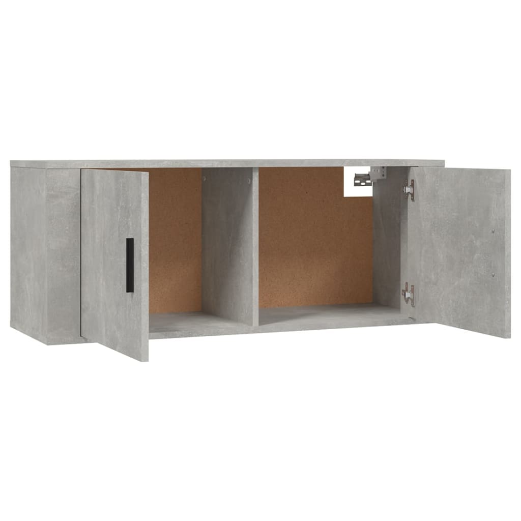 Tv-wandmeubels 2 st 100x34,5x40 cm betongrijs is nu te koop bij PeponiXL, paradijselijk wonen!