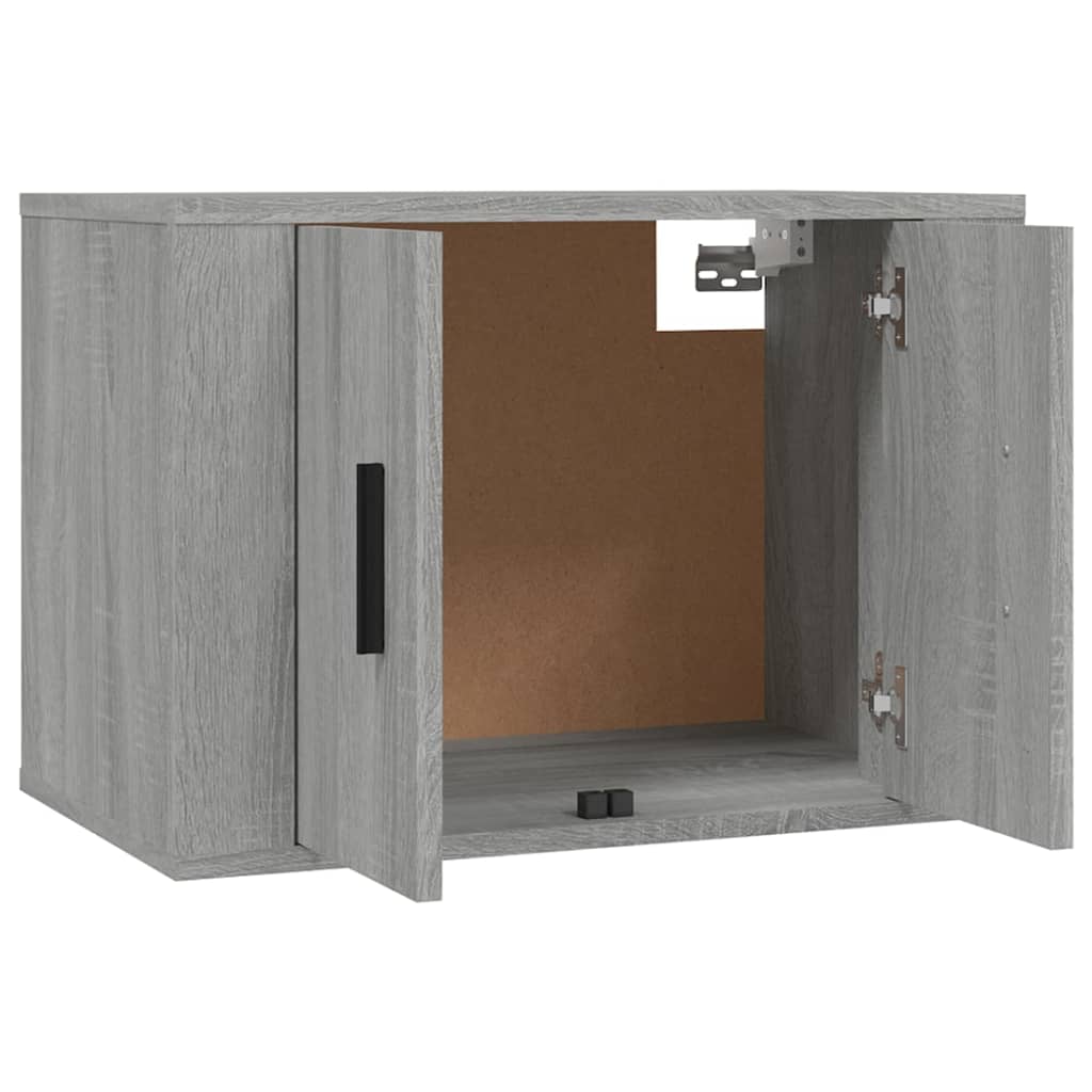 3-delige Tv-meubelset bewerkt hout grijs sonoma eikenkleurig is nu te koop bij PeponiXL, paradijselijk wonen!