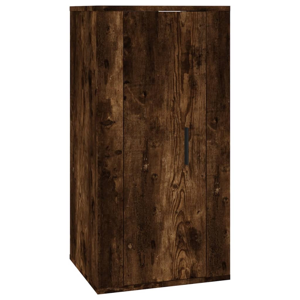 2-delige Tv-meubelset bewerkt hout gerookt eikenkleurig is nu te koop bij PeponiXL, paradijselijk wonen!