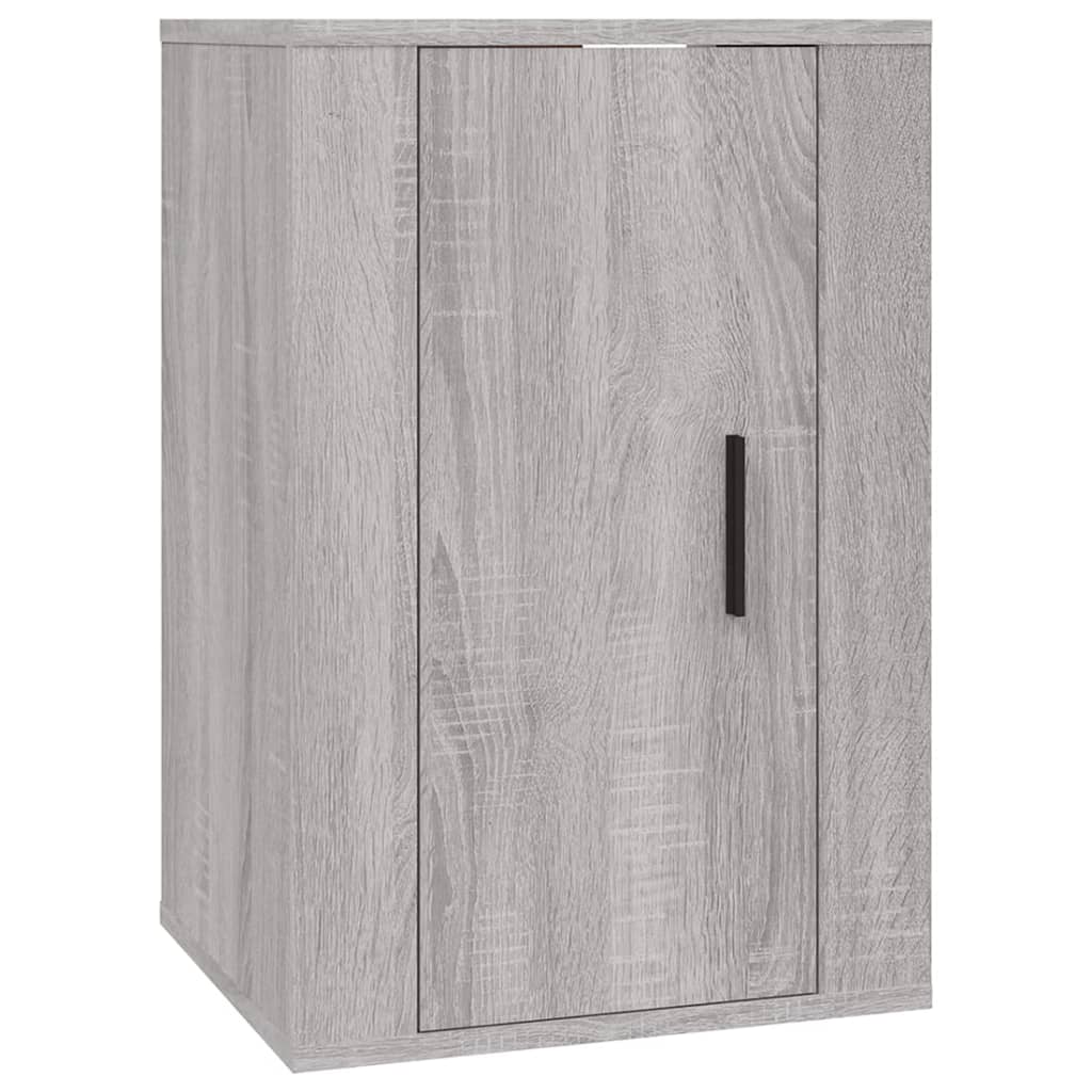 3-delige Tv-meubelset bewerkt hout grijs sonoma eikenkleurig is nu te koop bij PeponiXL, paradijselijk wonen!