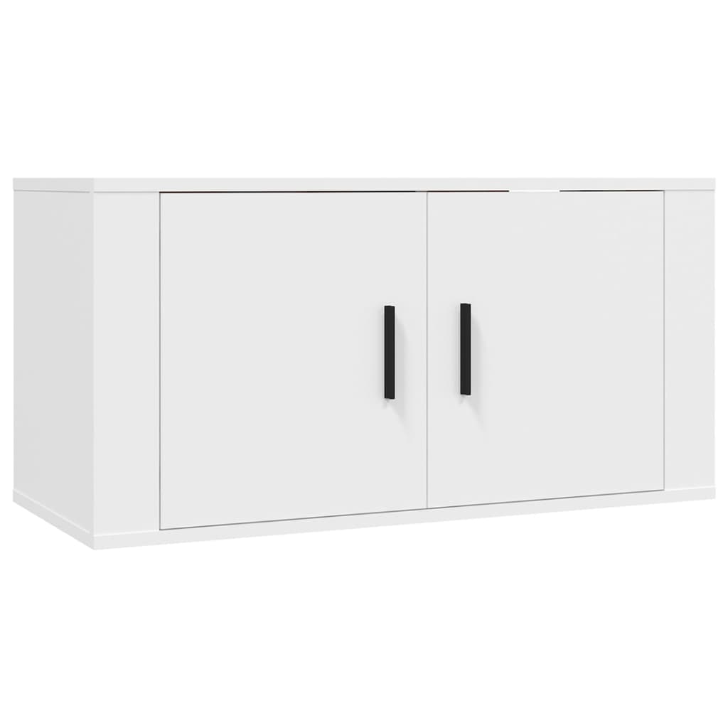 3-delige Tv-meubelset bewerkt hout wit is nu te koop bij PeponiXL, paradijselijk wonen!