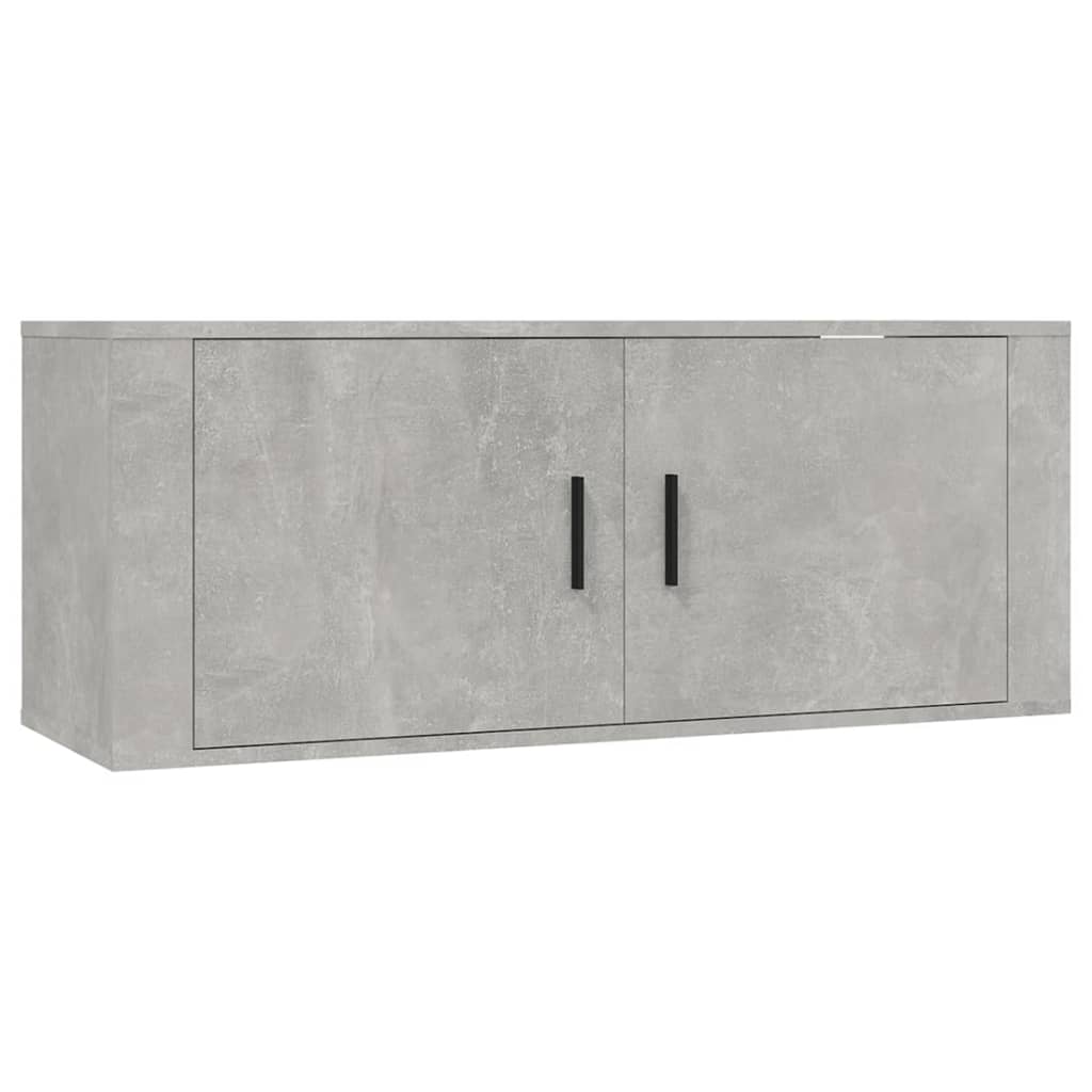 4-delige Tv-meubelset bewerkt hout betongrijs is nu te koop bij PeponiXL, paradijselijk wonen!