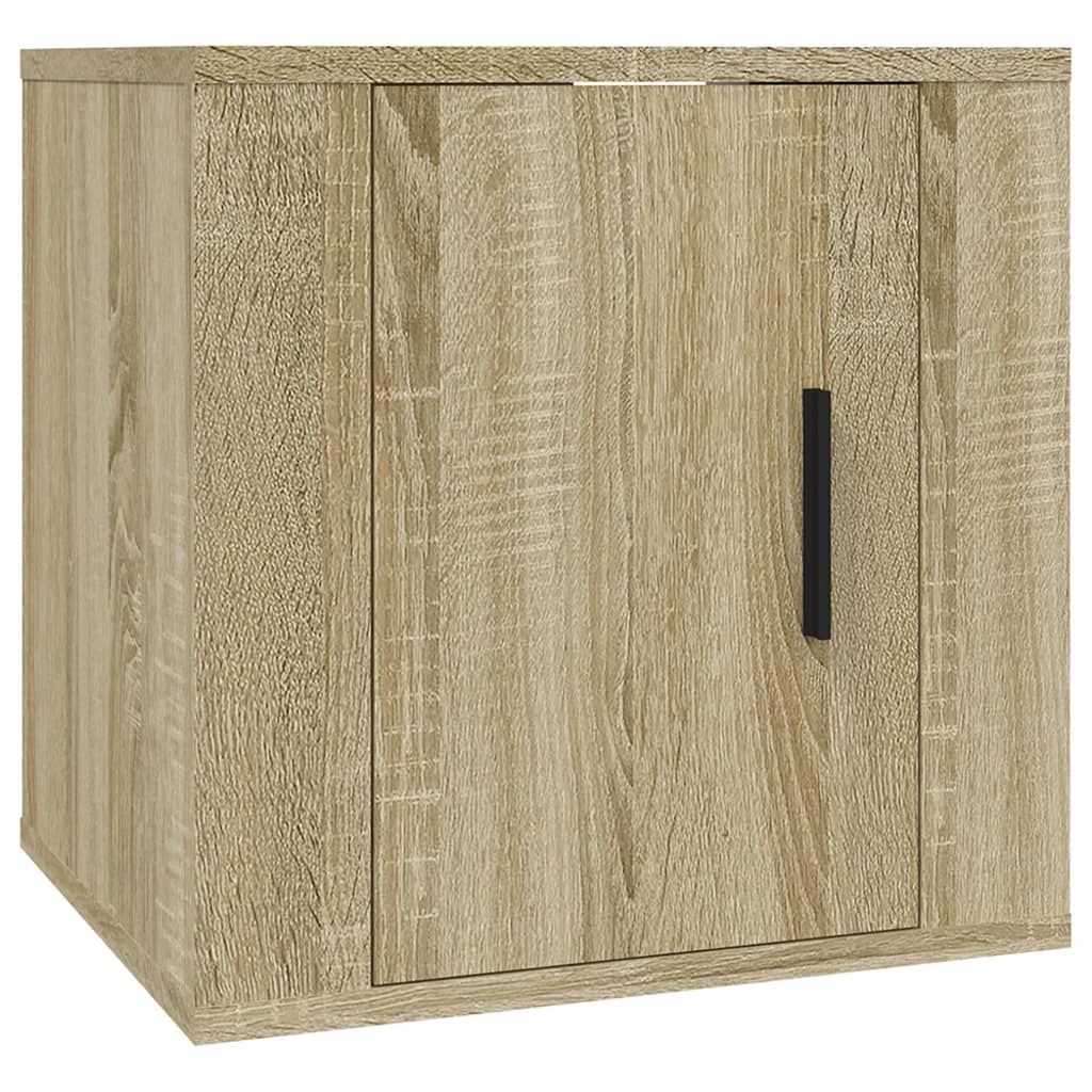 7-delige Tv-meubelset bewerkt hout sonoma eikenkleurig is nu te koop bij PeponiXL, paradijselijk wonen!