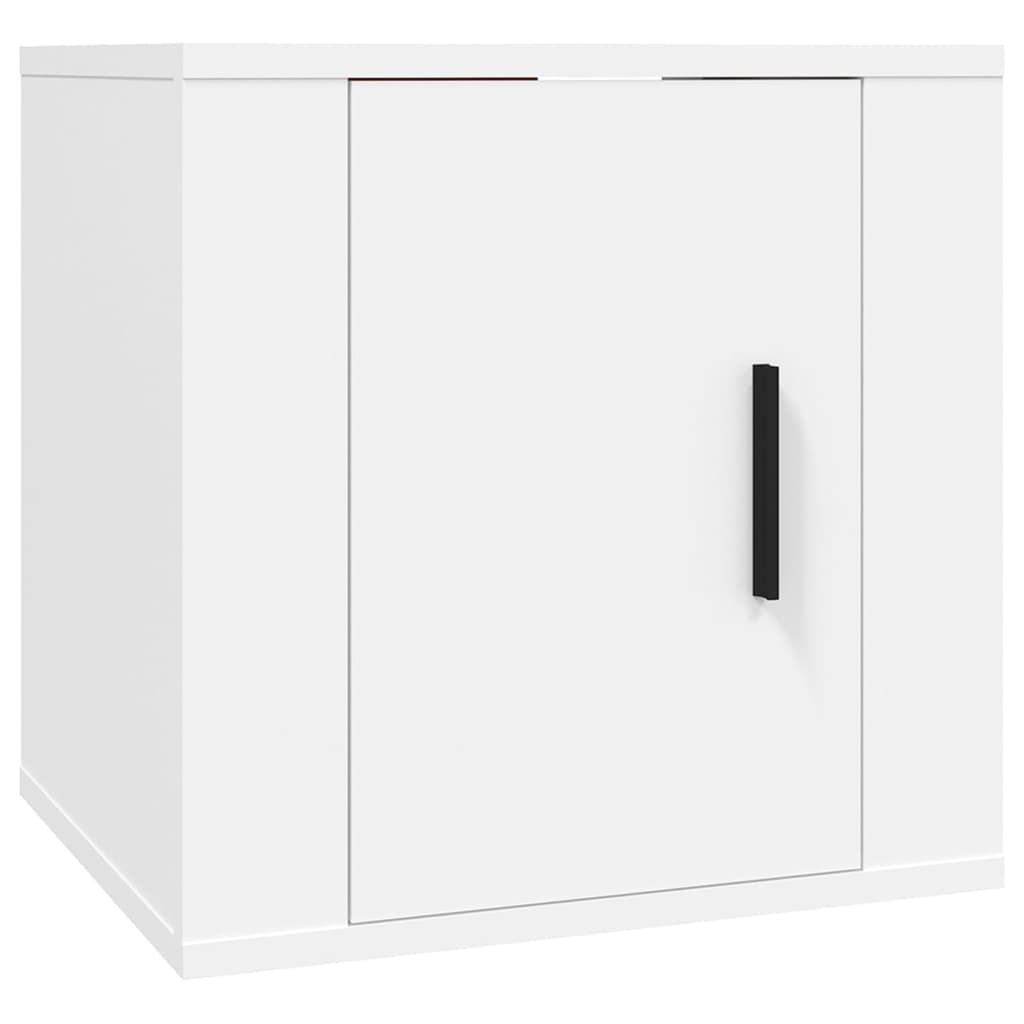 8-delige Tv-meubelset bewerkt hout wit is nu te koop bij PeponiXL, paradijselijk wonen!