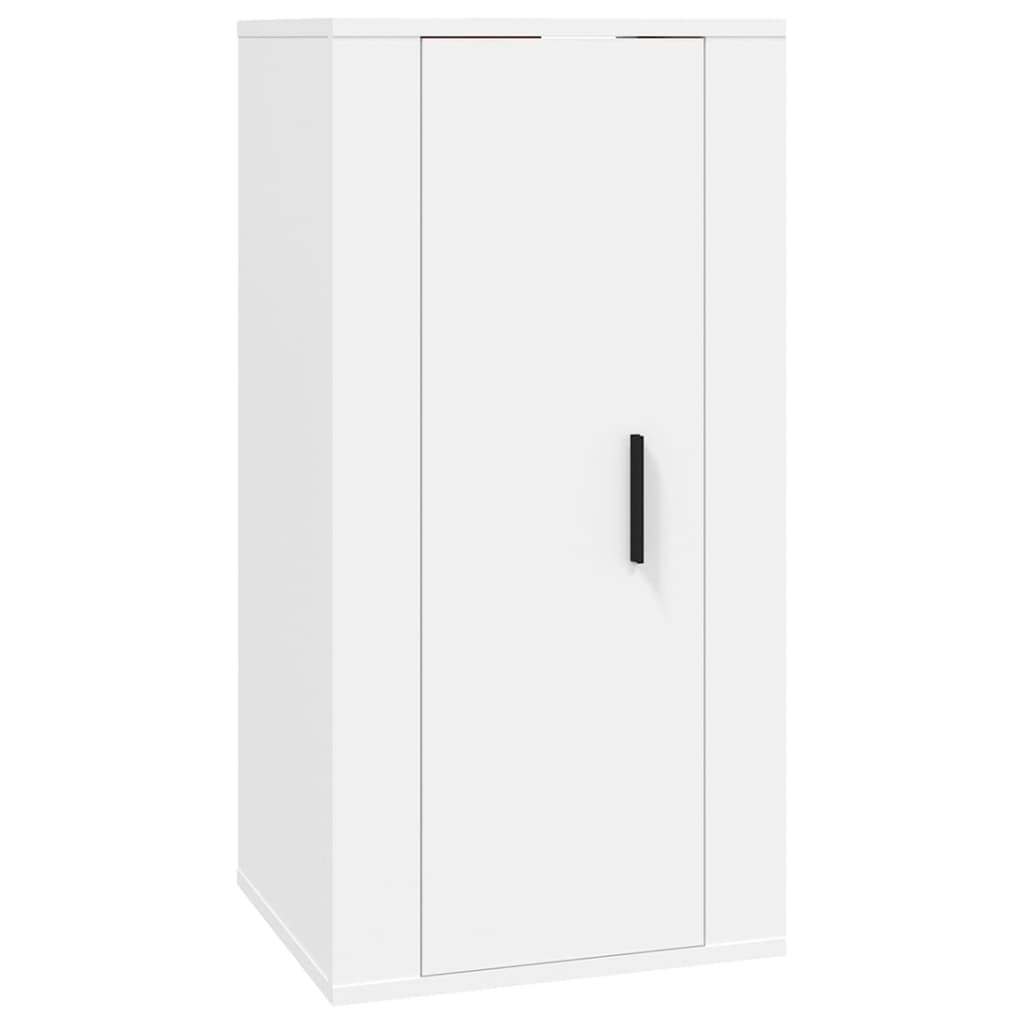 6-delige Tv-meubelset bewerkt hout wit is nu te koop bij PeponiXL, paradijselijk wonen!