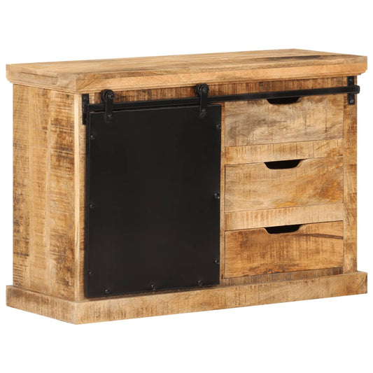 Dressoir 80x30x55 cm massief ruw mangohout is nu te koop bij PeponiXL, paradijselijk wonen!