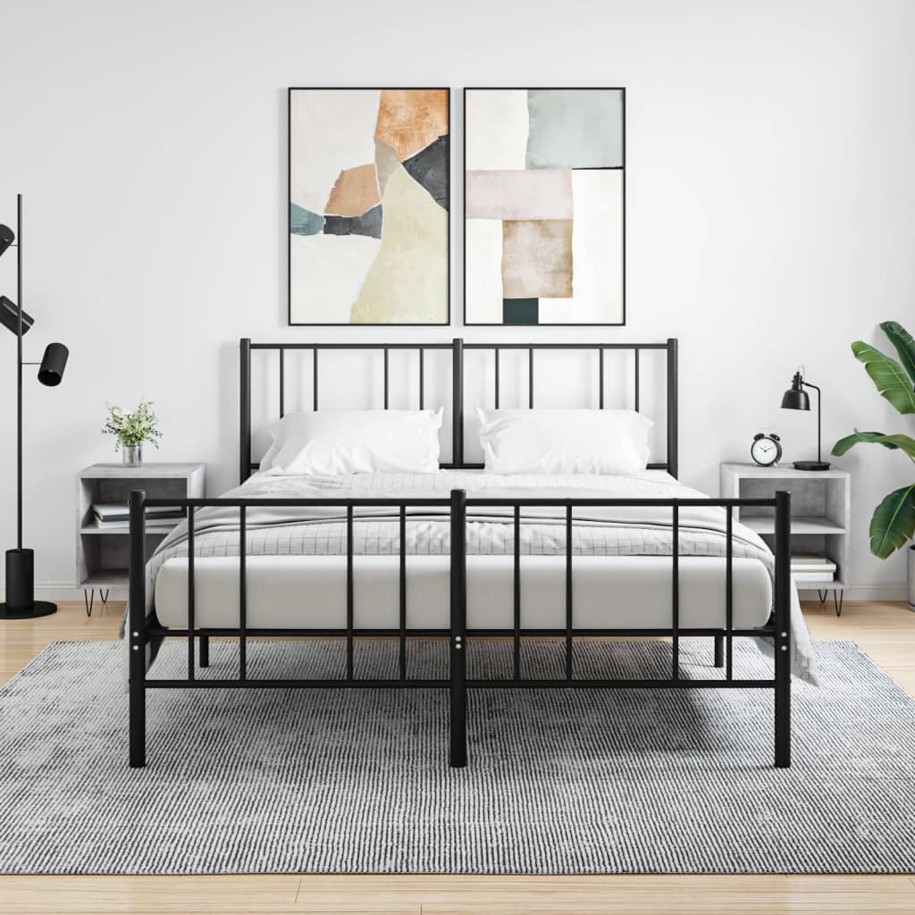 Nachtkastjes 2 st 40x30x50 cm bewerkt hout betongrijs is nu te koop bij PeponiXL, paradijselijk wonen!