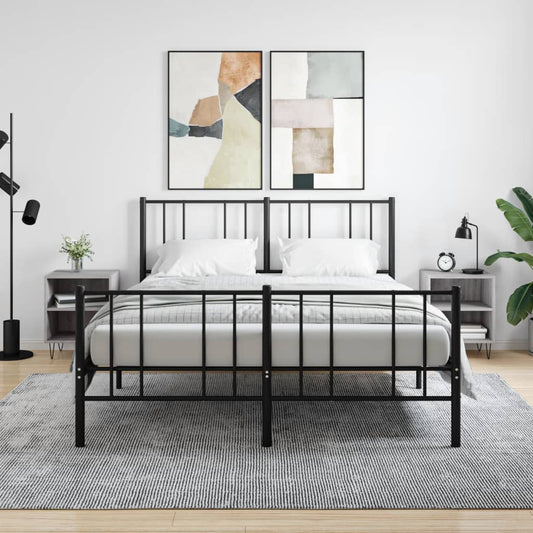 Nachtkastjes 2 st 40x30x50 cm bewerkt hout grijs sonoma eiken is nu te koop bij PeponiXL, paradijselijk wonen!