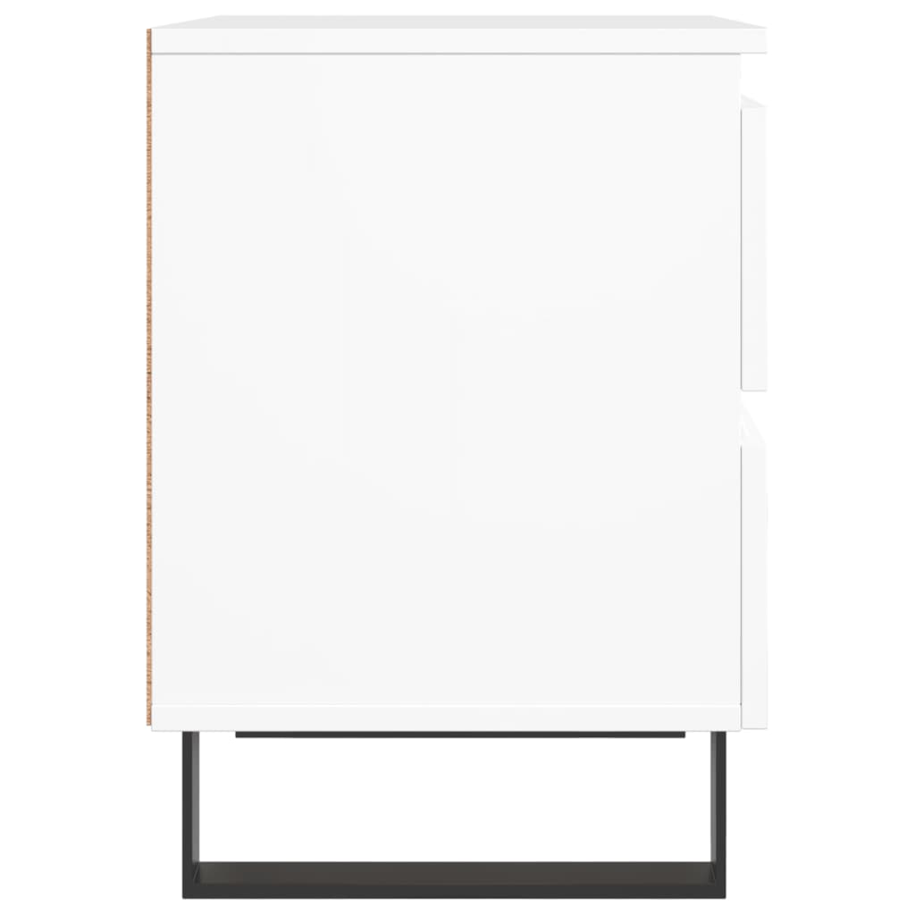 Nachtkastje 40x35x50 cm bewerkt hout wit is nu te koop bij PeponiXL, paradijselijk wonen!