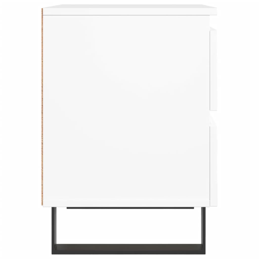 Nachtkastjes 2 st 40x35x50 cm bewerkt hout wit is nu te koop bij PeponiXL, paradijselijk wonen!