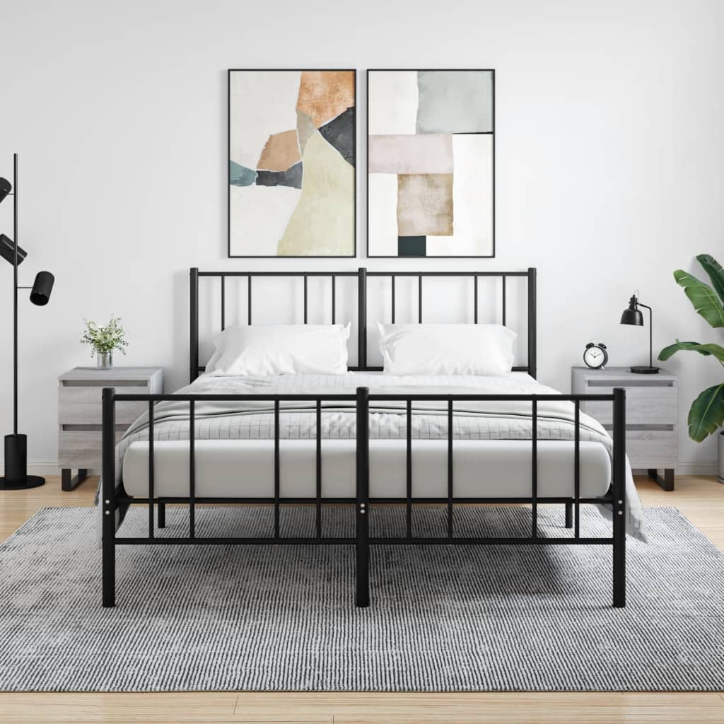 Nachtkastjes 2 st 40x35x50 cm bewerkt hout grijs sonoma eiken is nu te koop bij PeponiXL, paradijselijk wonen!