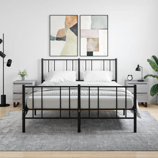 Nachtkastjes 2 st 40x35x50 cm bewerkt hout grijs sonoma eiken is nu te koop bij PeponiXL, paradijselijk wonen!