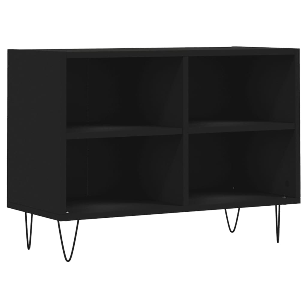 Tv-meubel 69,5x30x50 cm bewerkt hout zwart is nu te koop bij PeponiXL, paradijselijk wonen!