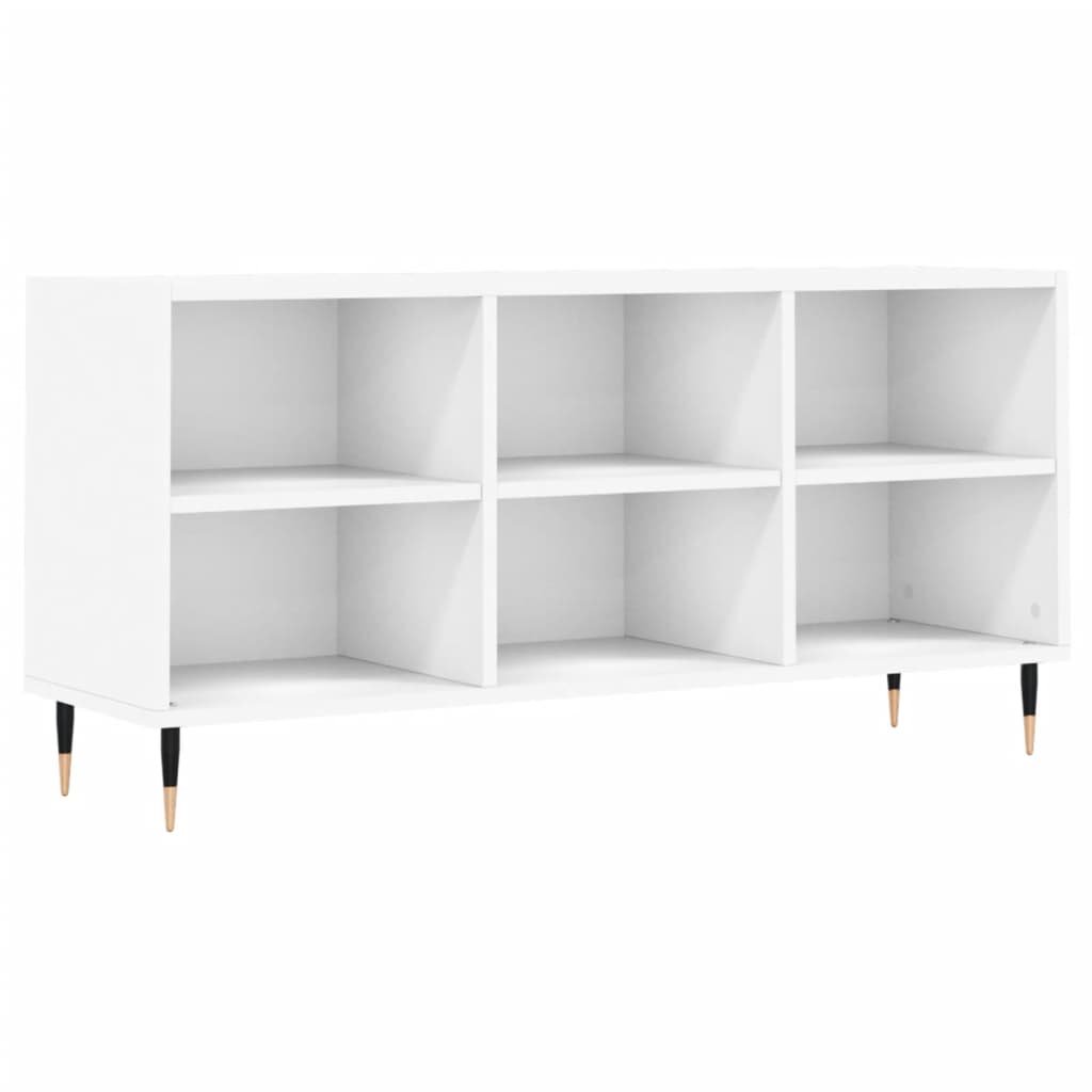 Tv-meubel 103,5x30x50 cm bewerkt hout wit is nu te koop bij PeponiXL, paradijselijk wonen!