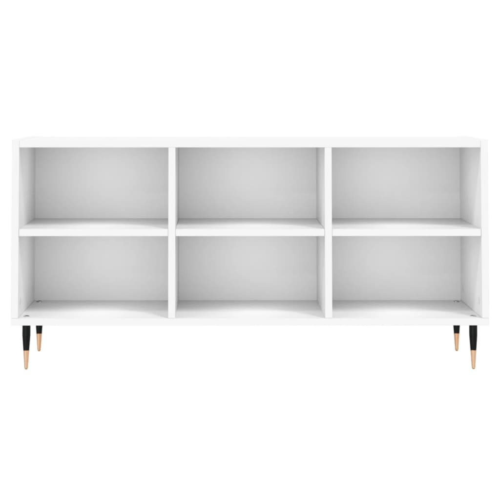 Tv-meubel 103,5x30x50 cm bewerkt hout wit is nu te koop bij PeponiXL, paradijselijk wonen!