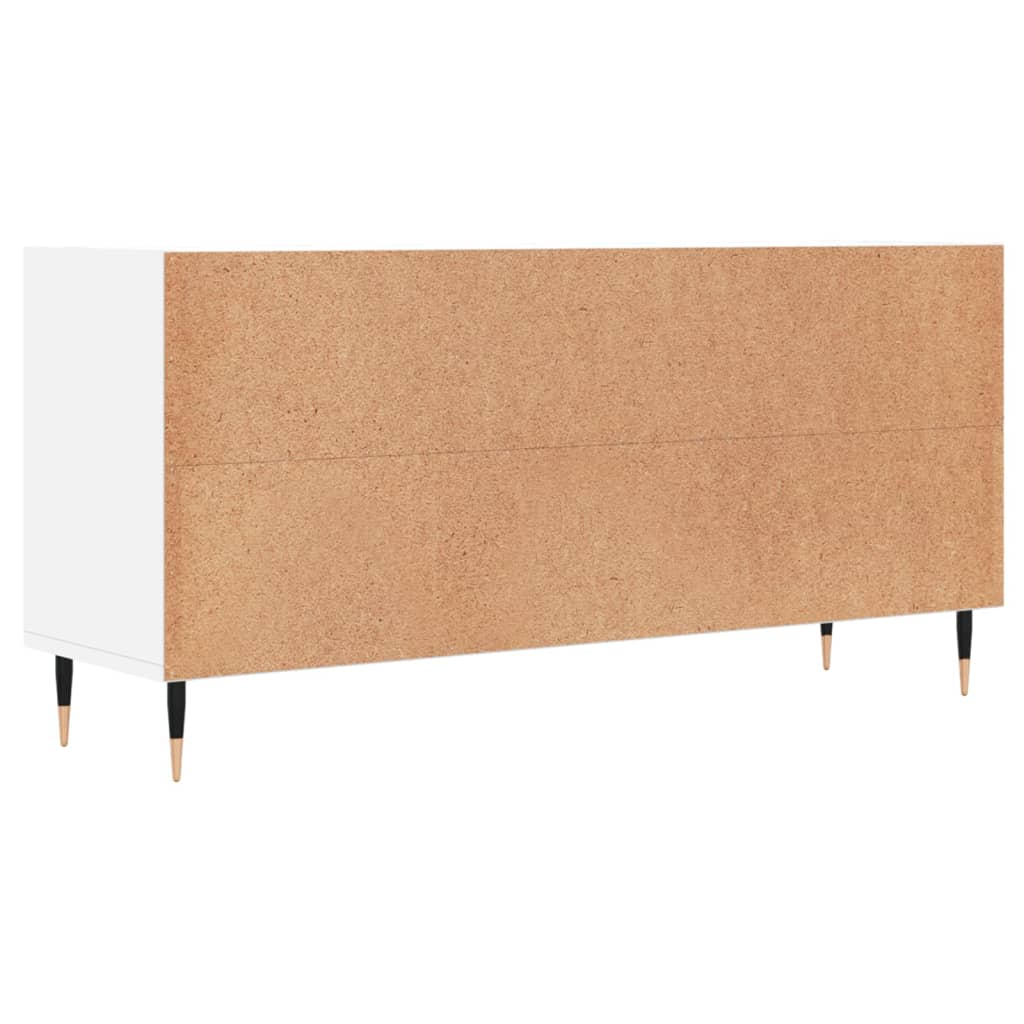 Tv-meubel 103,5x30x50 cm bewerkt hout wit is nu te koop bij PeponiXL, paradijselijk wonen!