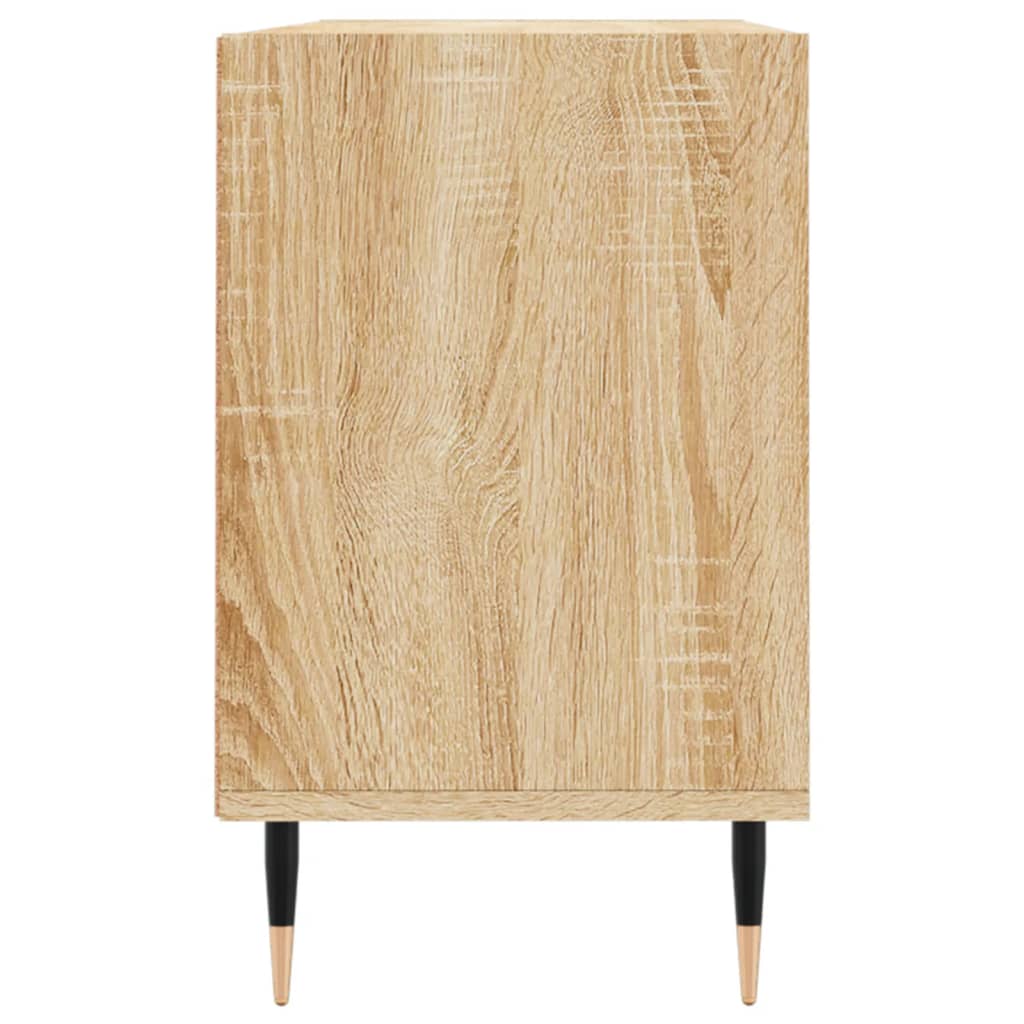 Tv-meubel 103,5x30x50 cm bewerkt hout sonoma eikenkleurig is nu te koop bij PeponiXL, paradijselijk wonen!