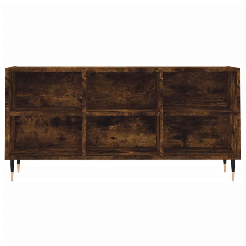Tv-meubel 103,5x30x50 cm bewerkt hout gerookt eikenkleurig is nu te koop bij PeponiXL, paradijselijk wonen!