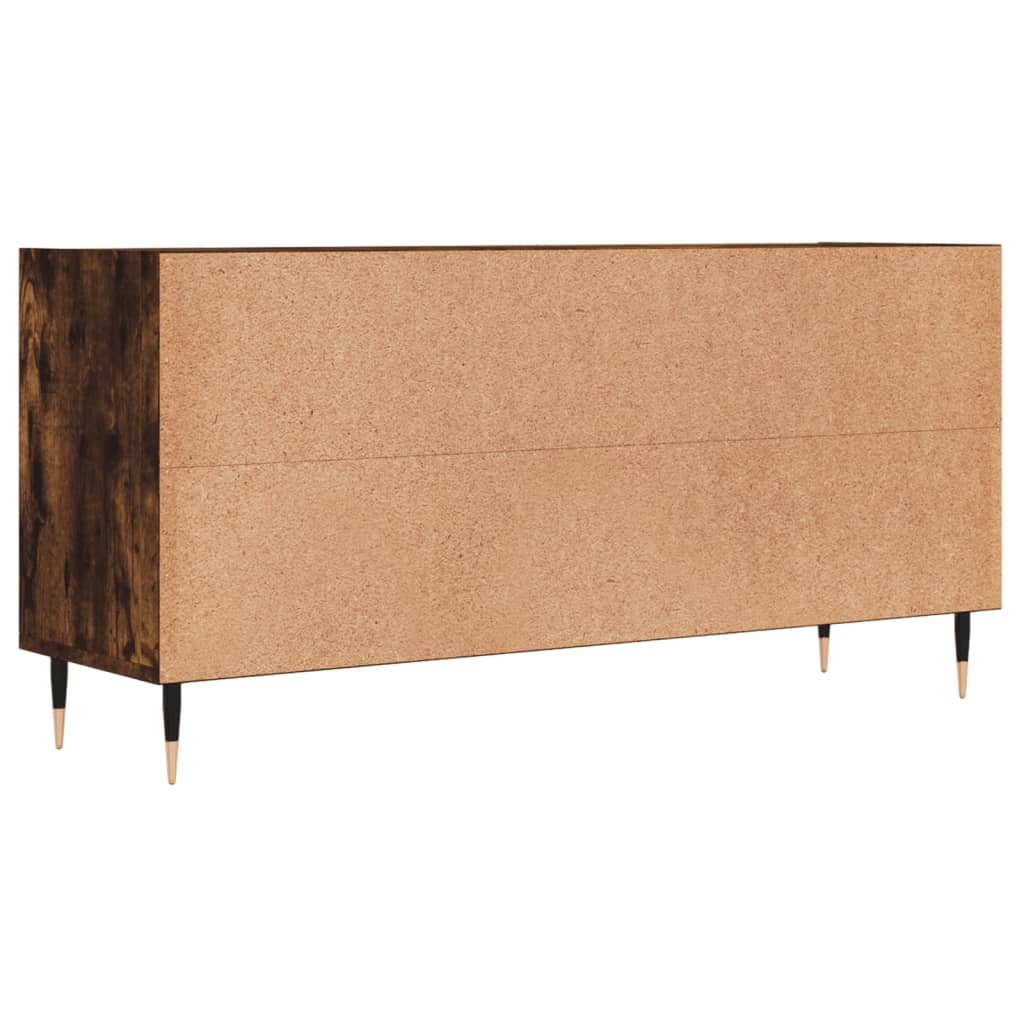 Tv-meubel 103,5x30x50 cm bewerkt hout gerookt eikenkleurig is nu te koop bij PeponiXL, paradijselijk wonen!