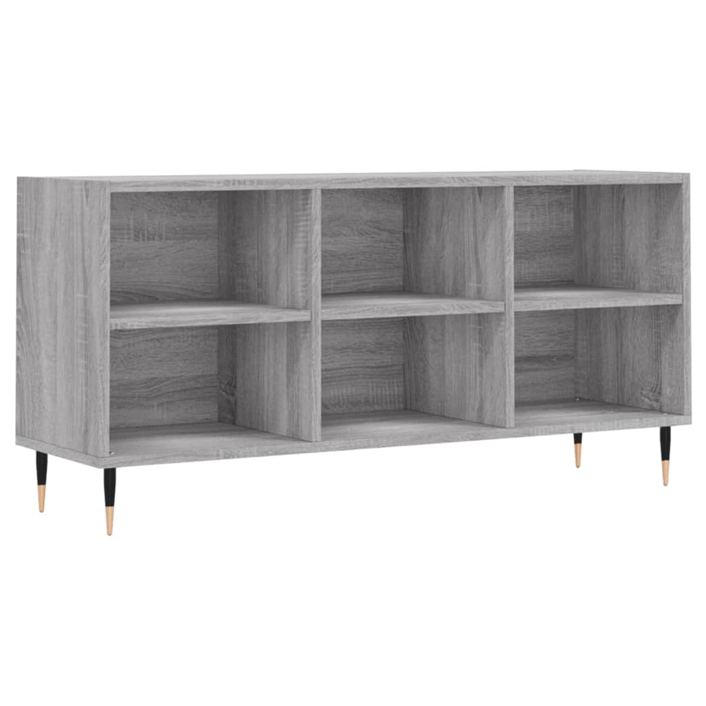 Tv-meubel 103,5x30x50 cm bewerkt hout grijs sonoma eikenkleurig is nu te koop bij PeponiXL, paradijselijk wonen!