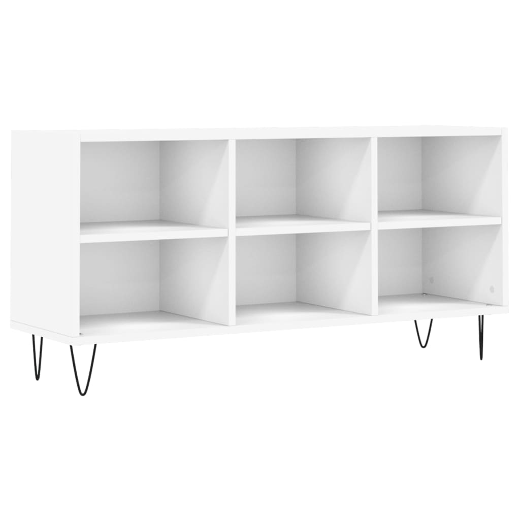 Tv-meubel 103,5x30x50 cm bewerkt hout wit is nu te koop bij PeponiXL, paradijselijk wonen!