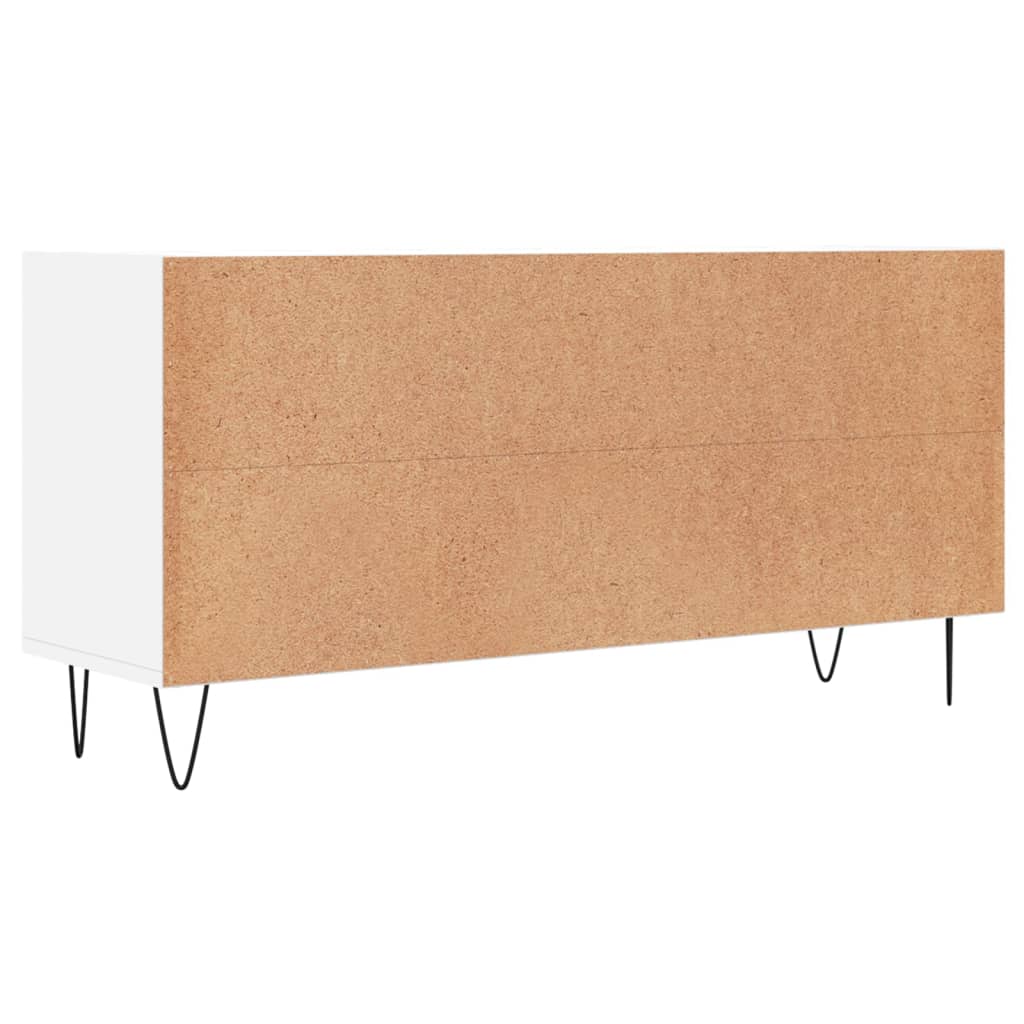 Tv-meubel 103,5x30x50 cm bewerkt hout wit is nu te koop bij PeponiXL, paradijselijk wonen!