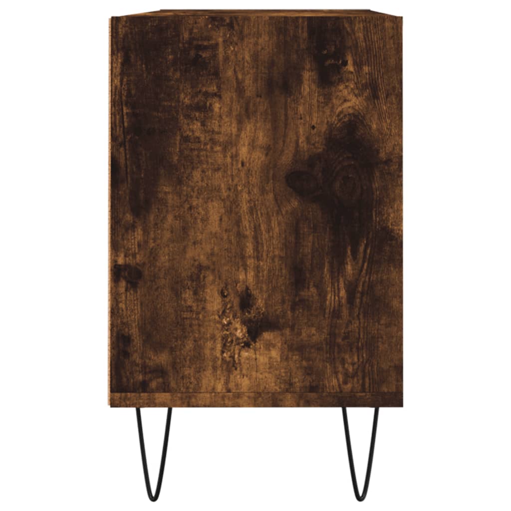 Tv-meubel 103,5x30x50 cm bewerkt hout gerookt eikenkleurig is nu te koop bij PeponiXL, paradijselijk wonen!