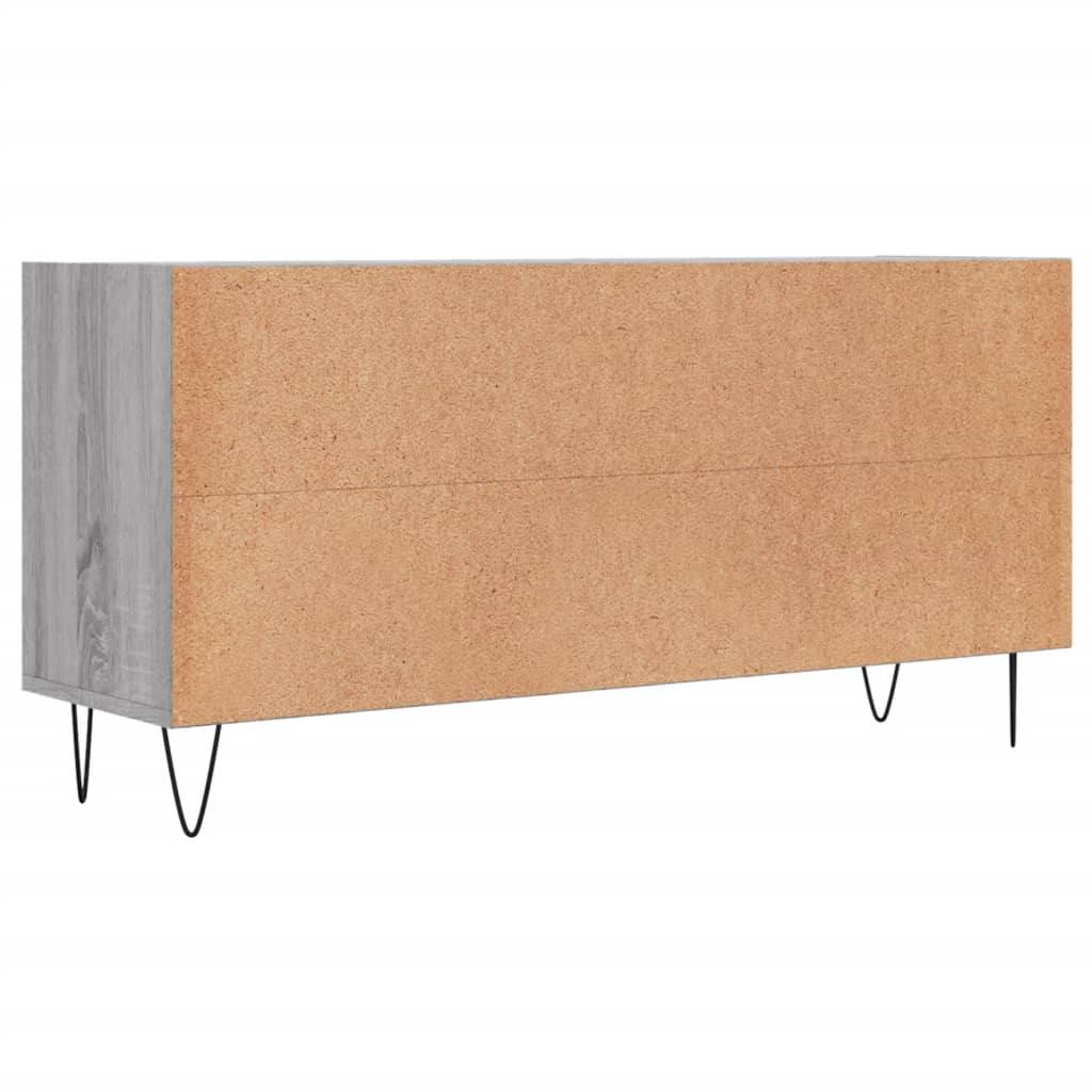 Tv-meubel 103,5x30x50 cm bewerkt hout grijs sonoma eikenkleurig is nu te koop bij PeponiXL, paradijselijk wonen!
